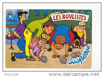 Humour La Pétanque. 1981. "Suspense" CIM - Boule/Pétanque