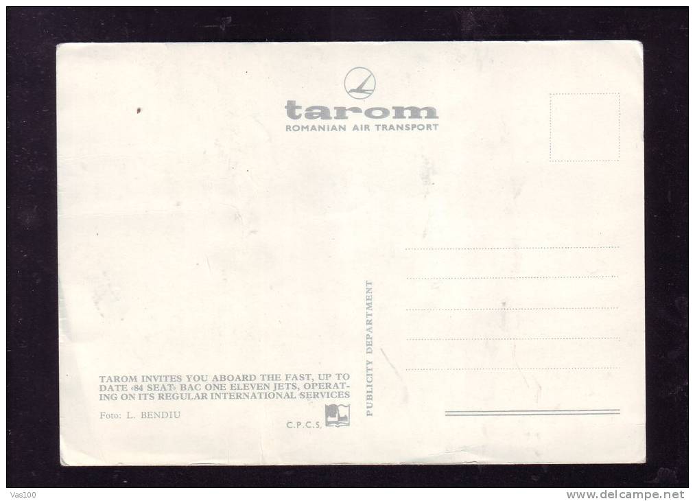 AVIONS TAROM POSTCARD UNUSED - Autres & Non Classés