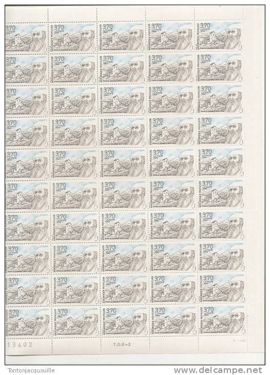 FRANCIS JAMMES  + FEUILLE DE 50 TIMBRES A 3,70 FRANCS - Full Sheets