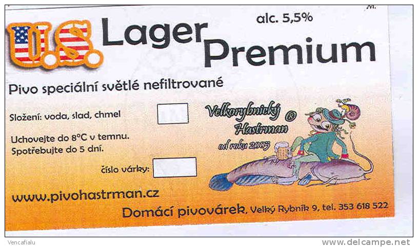 Minibrevery Hastrman ("water Goblin") In Small City Velky Rybnik Near Karlovy Vary, Premium Lager Beer, Czech Republic - Bier