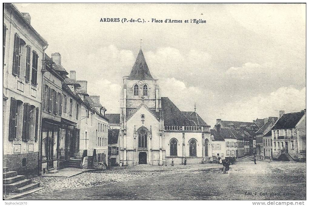 NORD PAS DE CALAIS - 62 - PAS DE CALAIS - ARDRES - Place D'Armes Et L'Eglise - Animation - Ardres