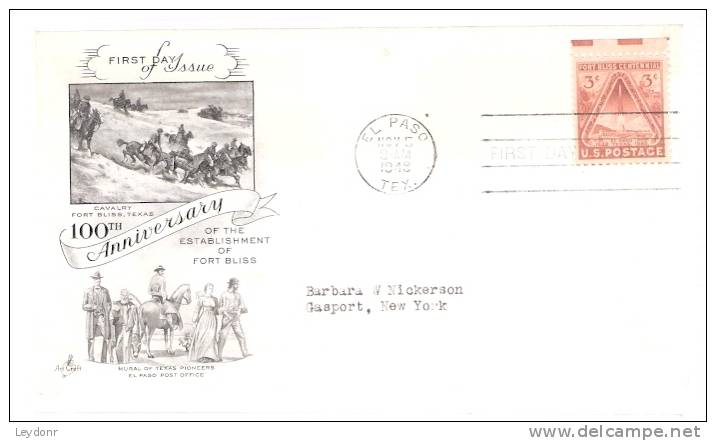 FDC Fort Bliss - 1941-1950