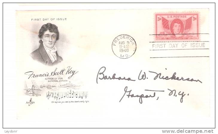 FDC Francis Scott Key - 1941-1950