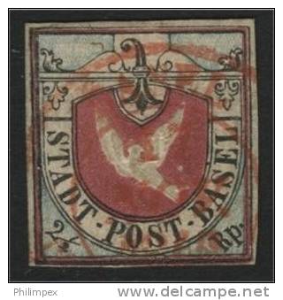 SWITZERLAND, DOVE FROM BASEL / BASLERTAUBE / COLOMBE DE BÂLE - 1843-1852 Correos Federales Y Cantonales