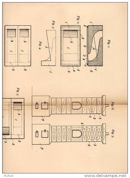 Original Patentschrift - G. Guttmann In Bregenz , 1905 , Formstein Für Kachelofen , Ofen !!! - Architecture