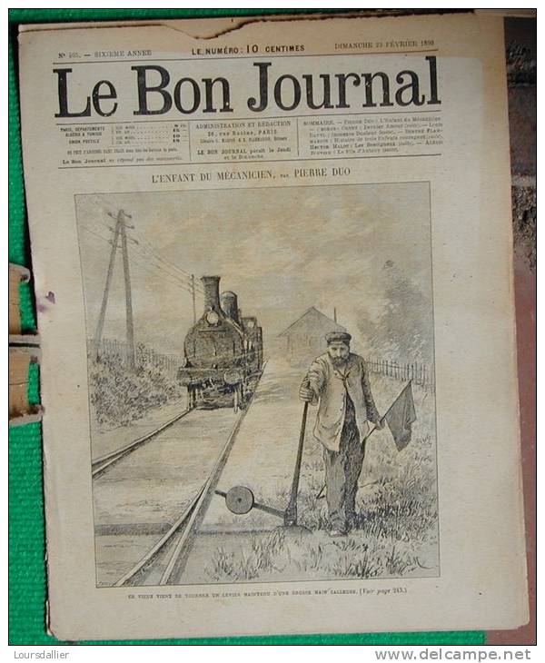 LE BON JOURNAL  N° 405 Du 3 Fevrier 1890 - Revues Anciennes - Avant 1900