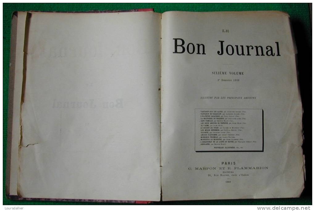 LE BON JOURNAL VOLUME 6  N°181  Janvier 1888 - Revues Anciennes - Avant 1900