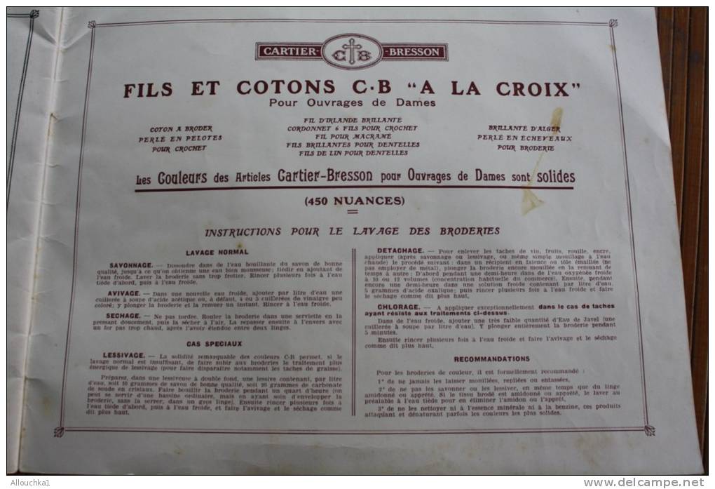 Collection Cartier &amp; Bresson Les jours modernes à fils tirés-100 modèles,Mode &amp; ameublement:loisir créatif ouvra