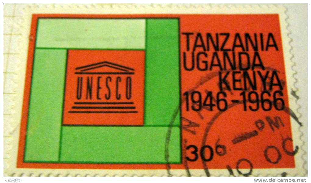 Kenya Uganda Tanzania 1966 UNESCO 20th Anniversary 30c - Used - Kenya, Ouganda & Tanzanie