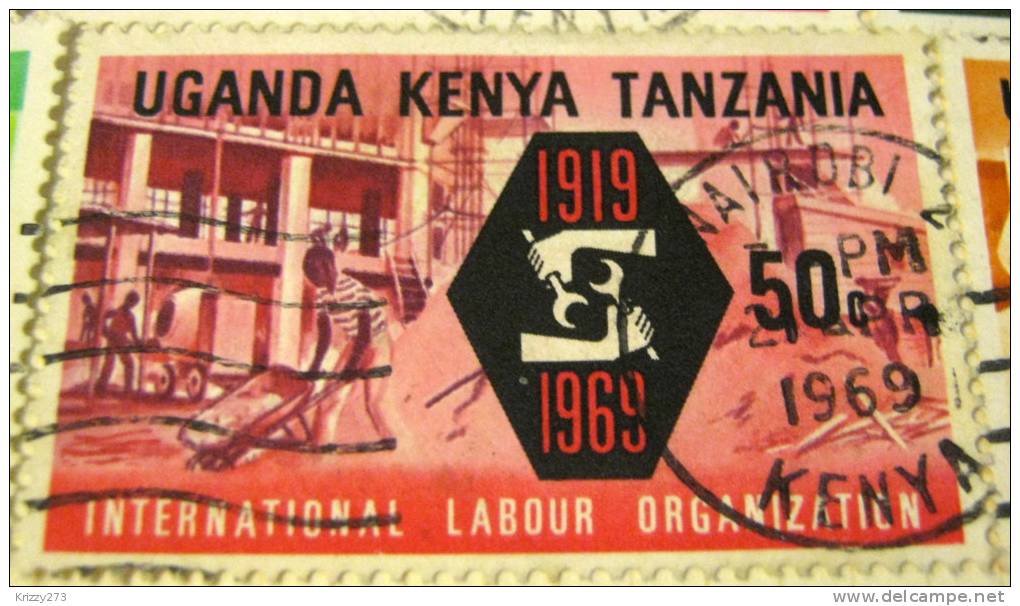 Kenya Uganda Tanzania 1969 International Labour Organisation 50th Anniversary 50c - Used - Kenya, Uganda & Tanzania