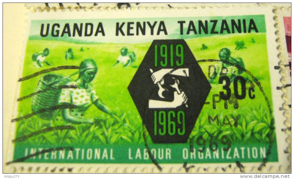 Kenya Uganda Tanzania 1968 International Labour Organisation 50th Anniversary 30c - Used - Kenya, Ouganda & Tanzanie