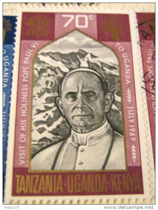 Kenya Uganda Tanzania 1969 Pope Paul VI Visit 70c - MH - Kenya, Uganda & Tanzania