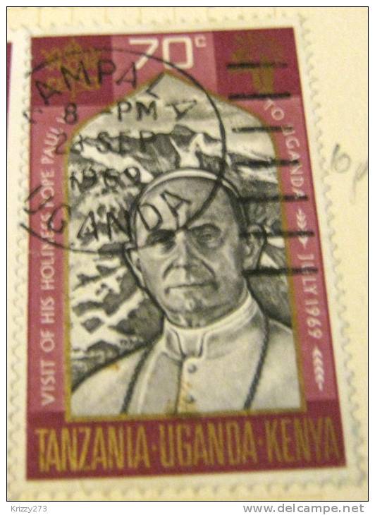 Kenya Uganda Tanzania 1969 Pope Paul VI Visit 70c - Used - Kenya, Uganda & Tanzania