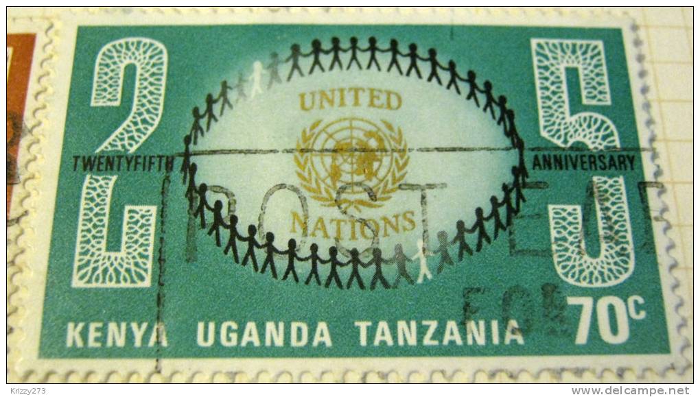 Kenya Uganda Tanzania 1970 United Nation 70c - Used - Kenya, Uganda & Tanzania