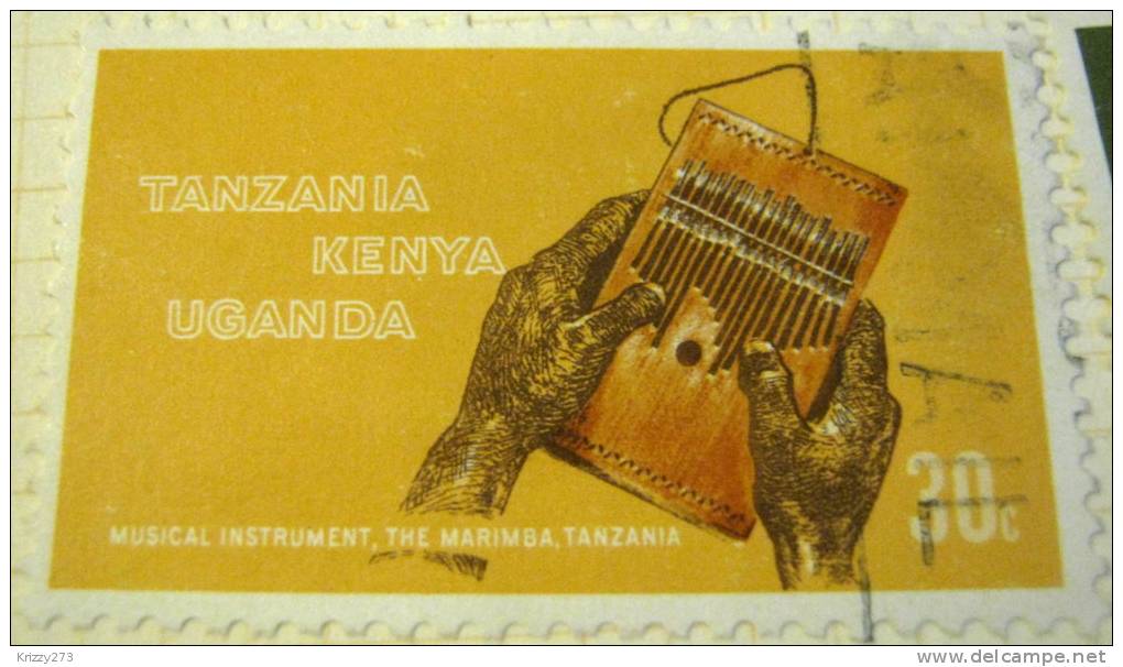 Kenya Uganda Tanzania 1970 Musical Instrument Marimba 30c - Used - Kenya, Uganda & Tanzania