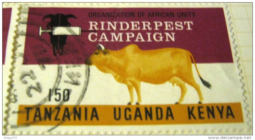 Kenya Uganda Tanzania 1971 Rinderpest Campaign 1.50s - Used - Kenya, Uganda & Tanzania