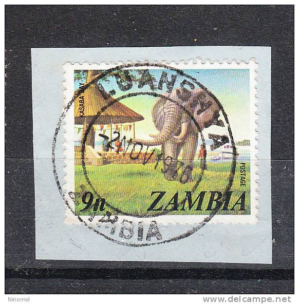 Zambia   -   1975.  Elefante.  Elephant  Self Adhesive - Elefanten