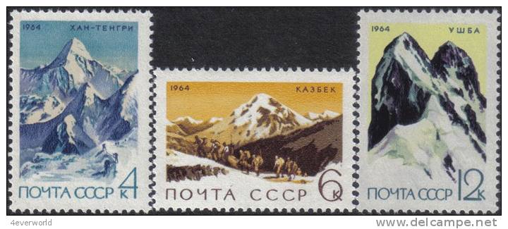 1964 Soviet Mountain Climbing Khan-Tengri Russia Stamp MNH - Collections