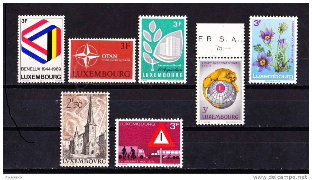 LUXEMBOURG  LOT 1962 -67  YT 611 699 743 A 745 +  754 759   TB  NEUFS MNH ** - Collections
