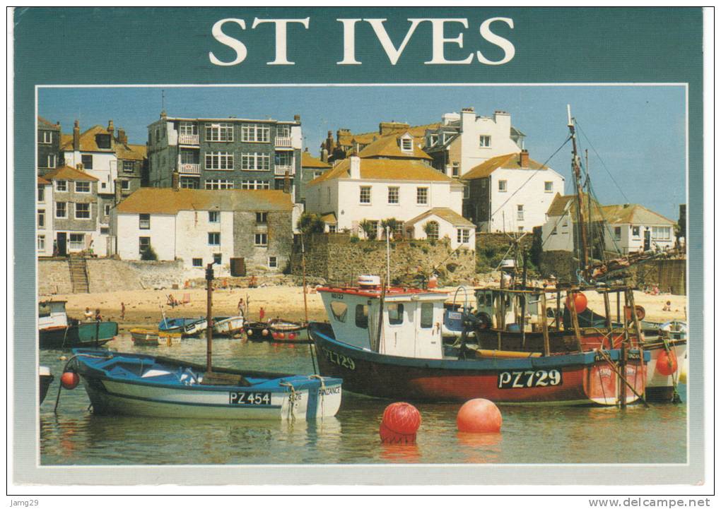 U.K., St. Ives, Fishing Boats, Ca. 2000 - St.Ives