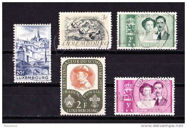 LUXEMBOURG 1948 / 57  YT 409  458 467 468 526     TB - Used Stamps