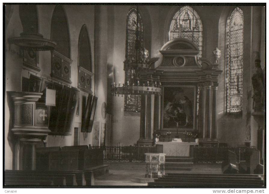 AK Stolberg, St. Martini, Kirchen-Inneres, Ung, 1968 - Stolberg (Harz)