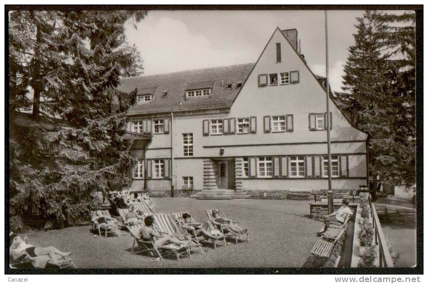 AK Grünhein, Genesungsheim, Elterleiner Straße, Ung, 1968 - Grünhain