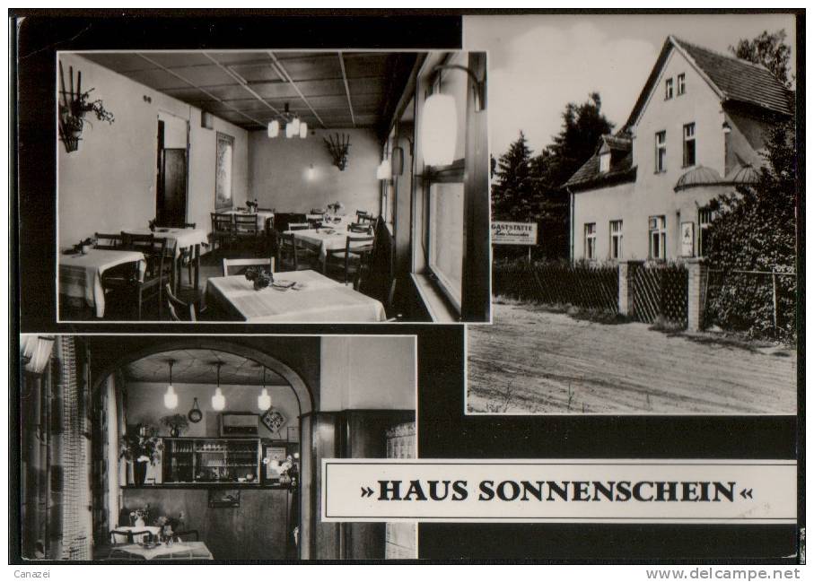 AK Ziegenhals/Erkner, Haus Sonnenschein, Gel, 1966 - Erkner