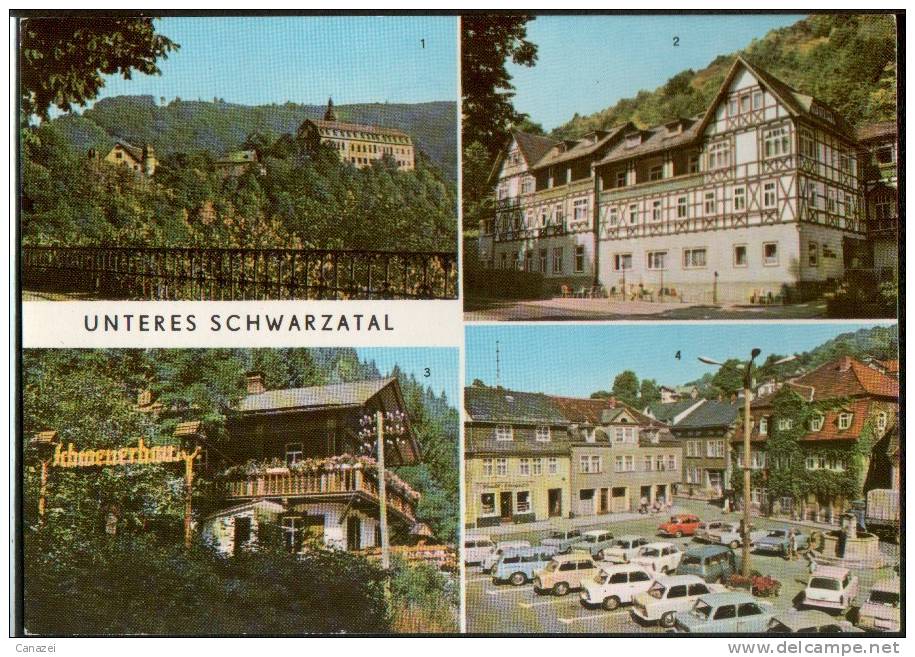 AK Unteres Schwarzatal, Schwarzburg, FDGB-Heim Hähnel, Bad Blankenburg, Ung, 1977 - Bad Blankenburg