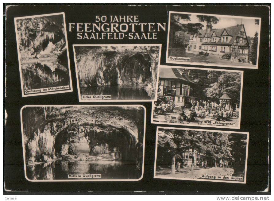 AK Saalfeld, Feengrotten, Gel, 1964 - Saalfeld