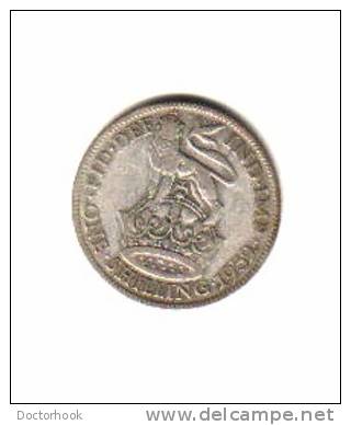 GREAT BRITAIN    1  SHILLING SILVER  1932  (KM # 833) - I. 1 Shilling