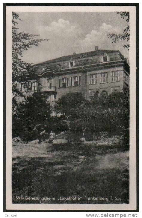 AK Frankenberg, SVK-Genesungsheim Lützelhöhe, Gel, 1955 - Frankenberg