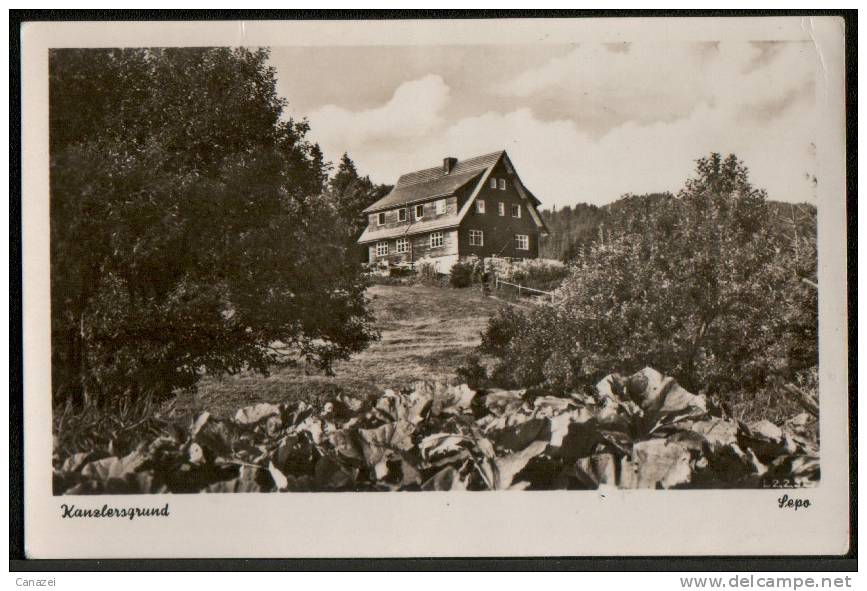 AK Oberschönau, Waldhotel Kanzlersgrund, Ung, 1953 - Oberhof