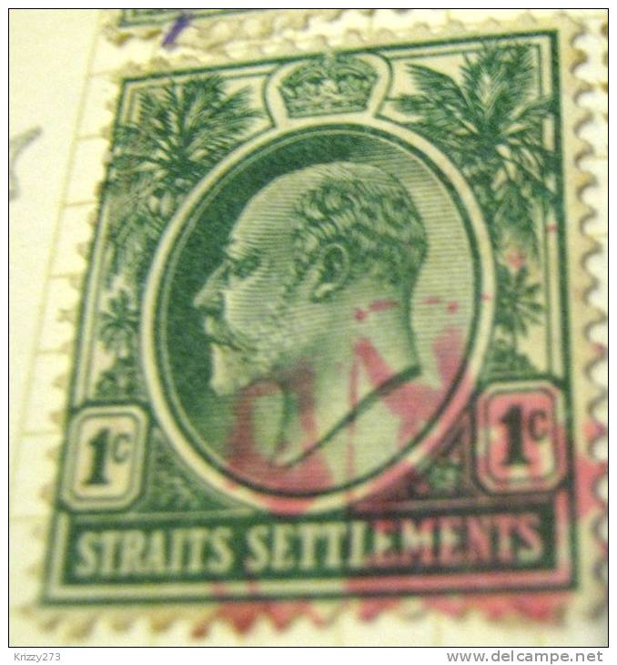Straits Settlements 1902 King Edward VII 1c - Used - Straits Settlements