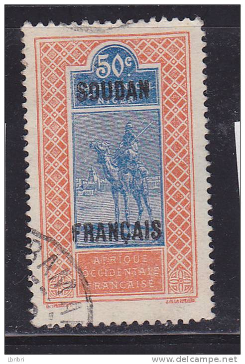 SOUDAN N°40 50C ORANGE ET BLEU TARGUI OBL - Autres & Non Classés