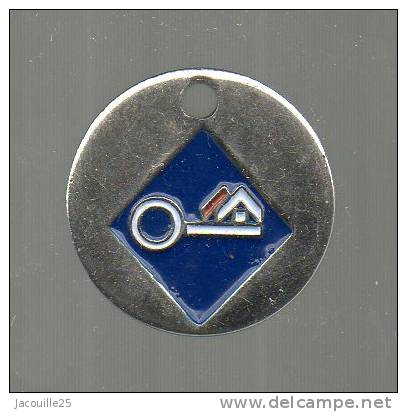 JETON CADDIE BANQUE ASSURANCE MUTUELLE CREDIT IMMOBILIER DE FRANCE - Trolley Token/Shopping Trolley Chip