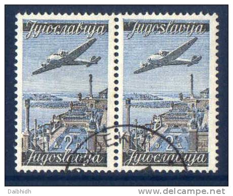 YUGOSLAVIA 1947 Air 2d Transposed Inscription Used.  Michel 517II/I Cat. €70. - Usati