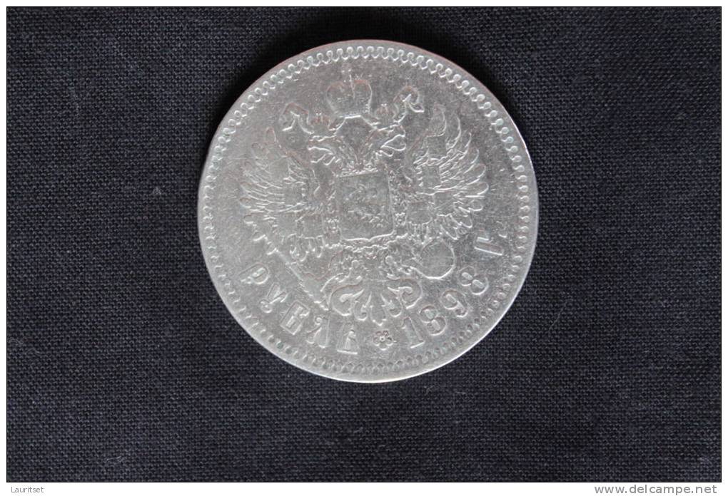 RUSSLAND RUSSIA RUSSIE ROUBLE 1898 SILVER Silber NICHOLAS II - Russia