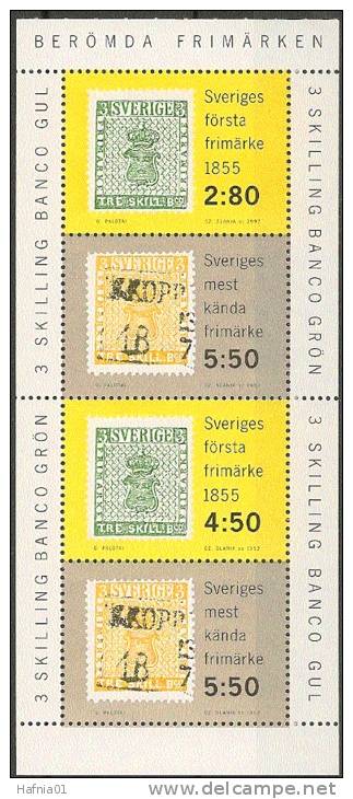 Czeslaw Slania. Sweden 1992. Stamps. Booklet Page. Michel H-Bl. 197 MNH. - Blocks & Sheetlets