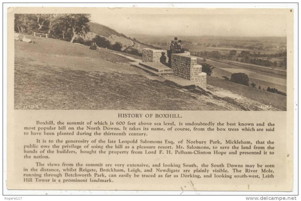 History Of Boxhill - Surrey