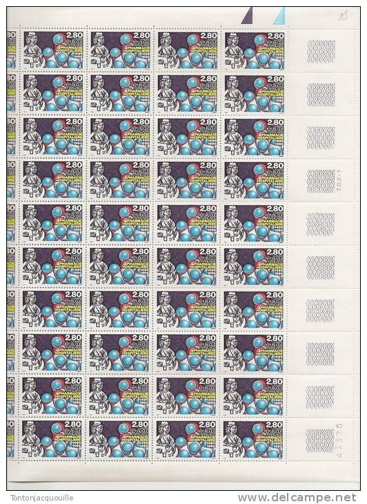 PHARMACIE HOSPITALIERE   1945-1995     + FEUILLE DE 50 TIMBRES A 2,80 FRANCS - Full Sheets