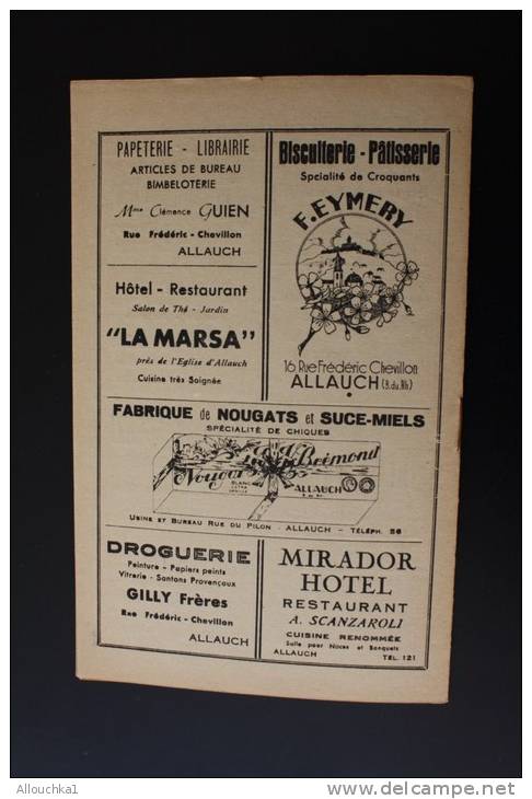 Jan 1947&mdash;&gt; ALLAUCH en Provence Bouches-du-Rhône"L'écho du Moulin"Syndicat d'initiative N°17 rubriques histoire.