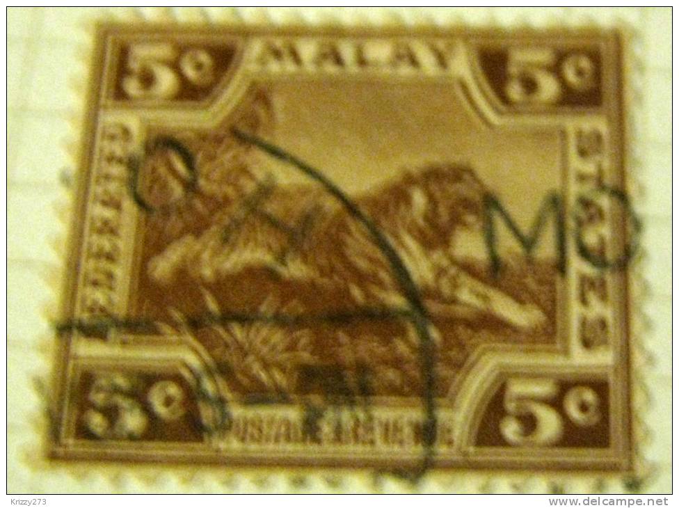 Malay 1900 Tiger 5c - Used - Federated Malay States