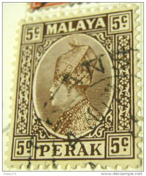 Perak 1935 Sultan Iskandar 5c - Used - Perak