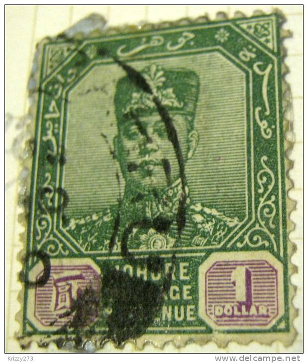 Johore 1904 Sultan Sir Ibrahim $1 - Used - Johore