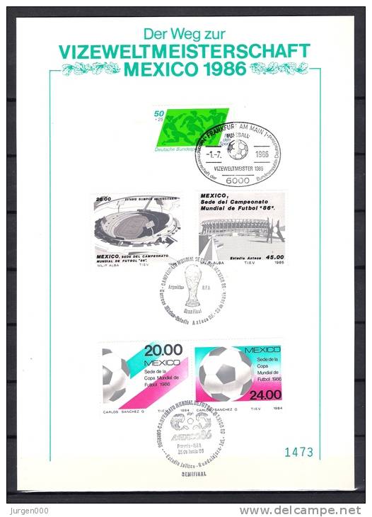 MEXICO, 25/06/1986 Campeonato Mundial De Futbol Mexico (GA4831) - 1986 – Messico