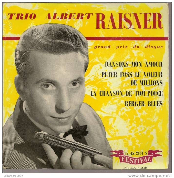 45 Tours EP - ALBERT RAISNER  - FESTIVAL 2134 -  "  DANSONS MON AMOUR " + 3 - Otros - Canción Francesa