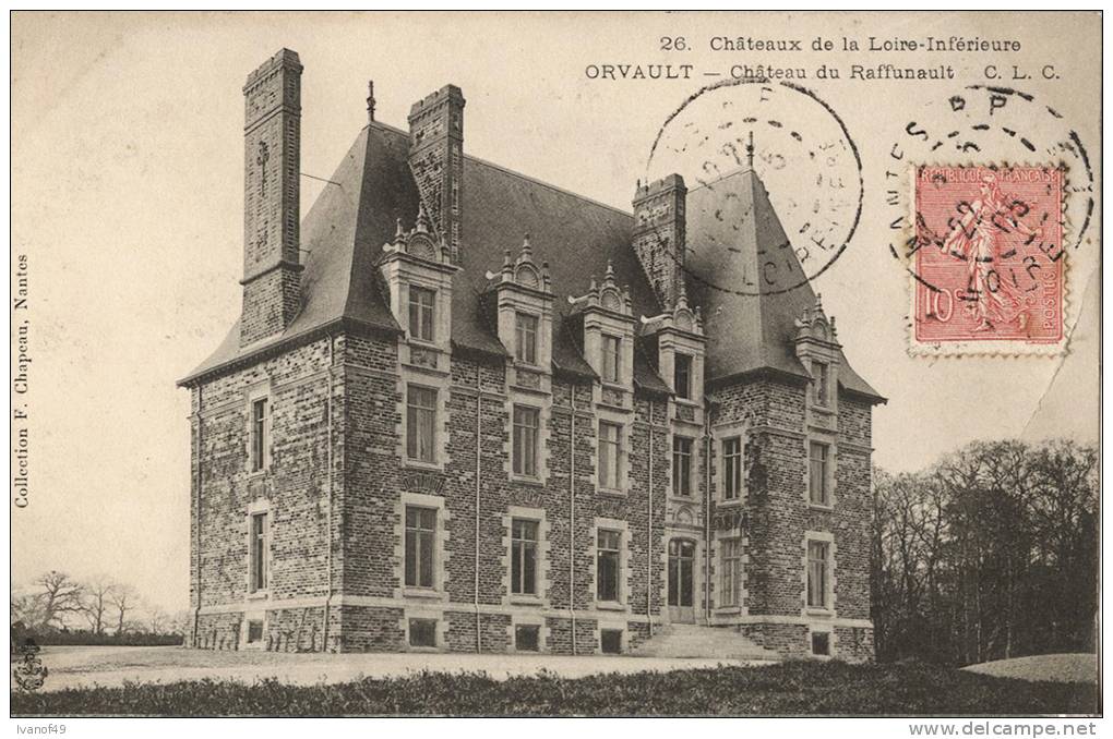 44 - ORVAULT - CPA - Château Du Raffunault  1905 - Orvault