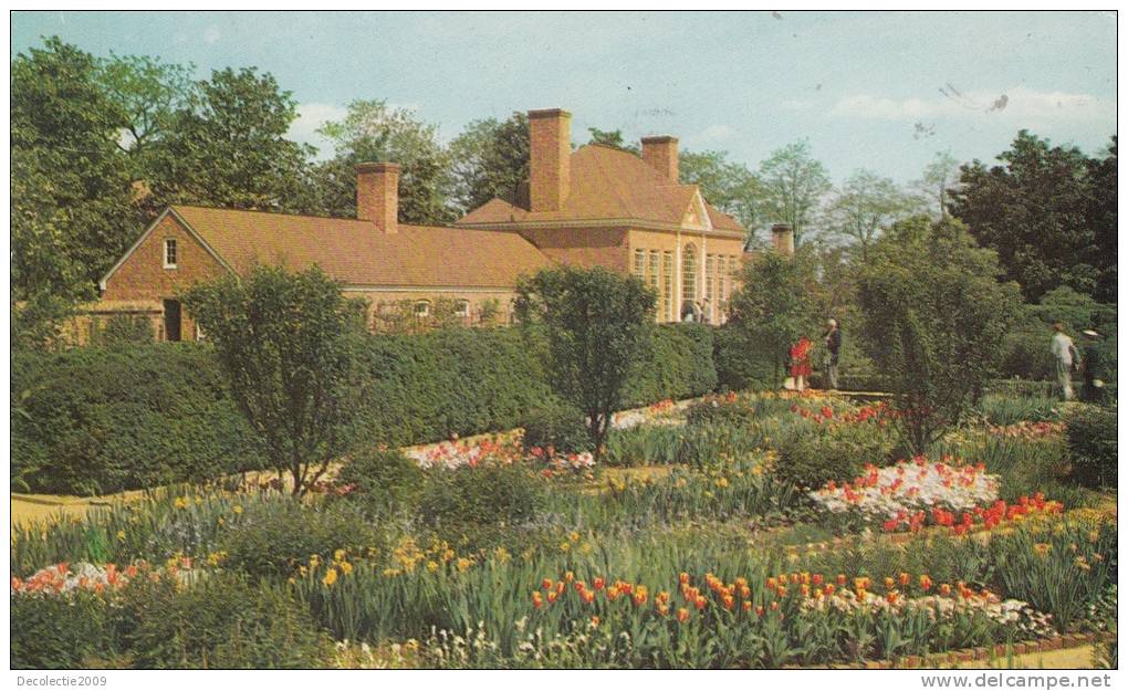 BR23711 The Mount Vernon Flower Garden And Greenhouse  2 Scans - Alexandria