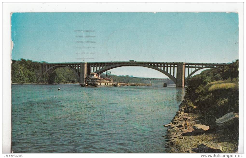 BR23782 Minneapolis Cappelen Memorial Bridge   2 Scans - Minneapolis